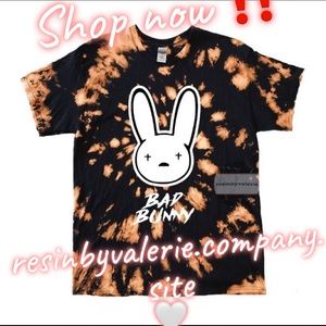 BAD BUNNY BLEACH TIE DYE SHIRT